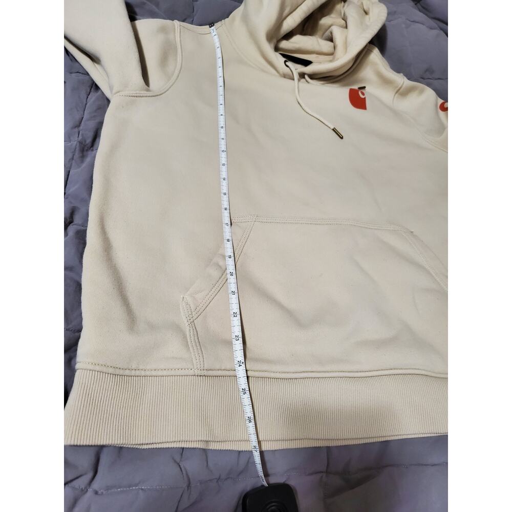 Carhartt Relaxed Fit Fleece‑Lined Hoodie Men’s XL Beige Tan Logo Graphic - Picture 7 of 10